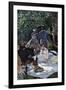 The Breakfast Outdoors, Central Section-Claude Monet-Framed Art Print