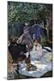 The Breakfast Outdoors, Central Section-Claude Monet-Mounted Art Print