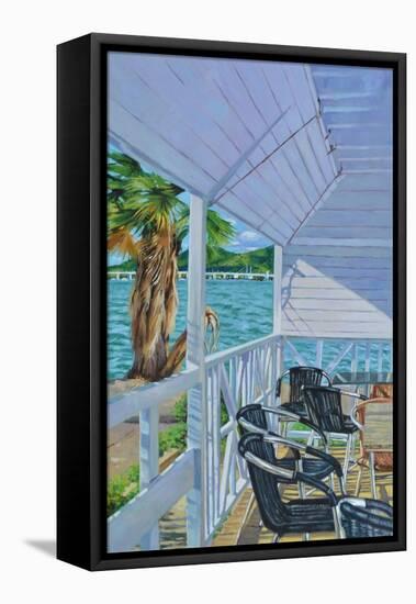 The Breakfast Shed  2019  (oil on canvas-Colin Bootman-Framed Stretched Canvas