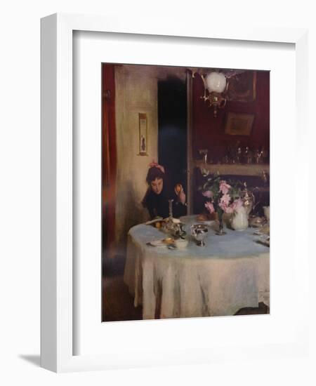 'The Breakfast Table', 1884 (1934)-John Singer Sargent-Framed Giclee Print