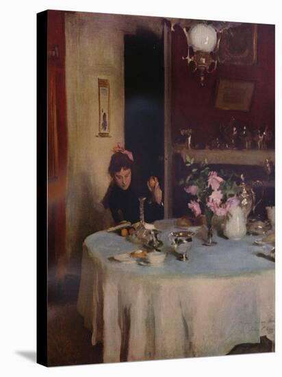 'The Breakfast Table', 1884 (1934)-John Singer Sargent-Stretched Canvas