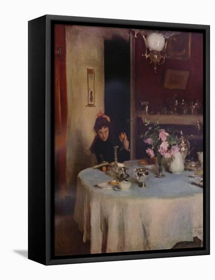 'The Breakfast Table', 1884 (1934)-John Singer Sargent-Framed Stretched Canvas