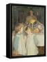 The Breakfast Table-George Clausen-Framed Stretched Canvas