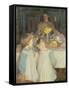 The Breakfast Table-George Clausen-Framed Stretched Canvas