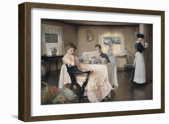 The Breakfast-William McGregor Paxton-Framed Art Print