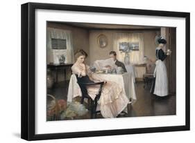 The Breakfast-William McGregor Paxton-Framed Art Print