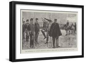 The Breaking of Captain Dreyfus's Sword in the Court of L'Ecole Militaire, 5 January 1895-Frederic De Haenen-Framed Giclee Print