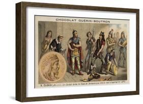 The Breaking of the Vase of Soissons, 486-null-Framed Giclee Print