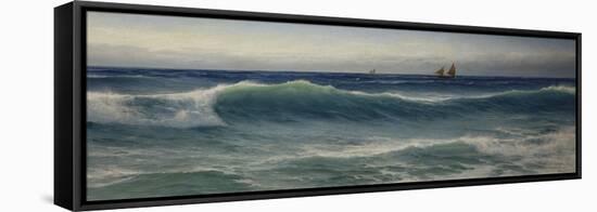 The Breaking Wave-David James-Framed Stretched Canvas