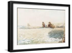 The Breakwater, 1883-Winslow Homer-Framed Giclee Print