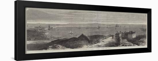 The Breakwater and Harbour of Holyhead, Anglesey, North Wales-null-Framed Giclee Print