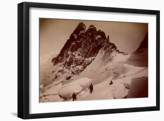 The Breche De La Meije, Massif Des Ecrins, 1890-null-Framed Photographic Print