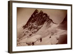 The Breche De La Meije, Massif Des Ecrins, 1890-null-Framed Photographic Print