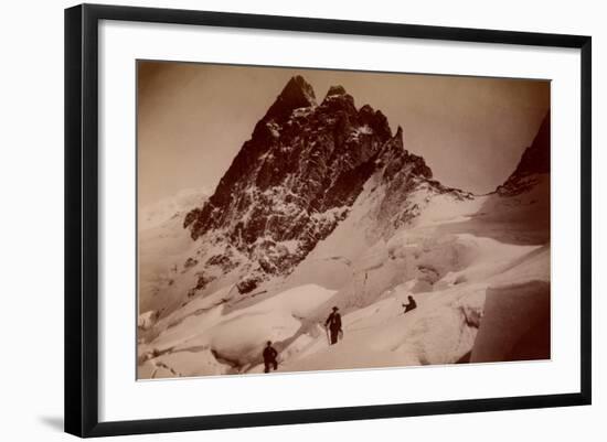 The Breche De La Meije, Massif Des Ecrins, 1890-null-Framed Photographic Print