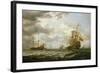 The Brederode off Hellevoetsluis, mid 17Th Century (Painting)-Simon Jacobsz Vlieger-Framed Giclee Print