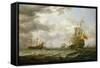 The Brederode off Hellevoetsluis, mid 17Th Century (Painting)-Simon Jacobsz Vlieger-Framed Stretched Canvas
