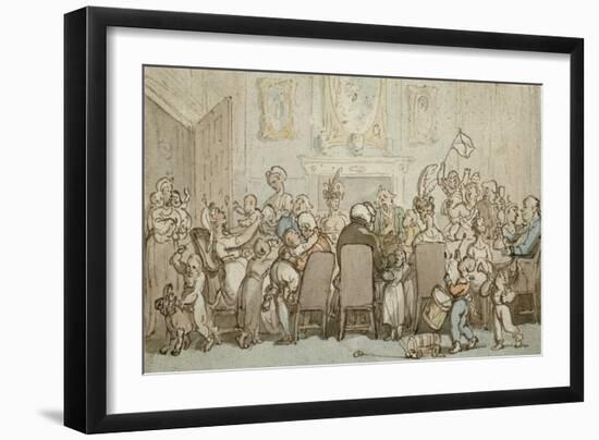 The Breedwell Family, 1807-Thomas Rowlandson-Framed Giclee Print