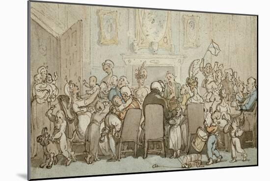 The Breedwell Family, 1807-Thomas Rowlandson-Mounted Giclee Print