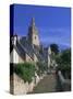 The Brelevenez Church and Steps, Lannion, Cotes d'Armor, Brittany, France, Europe-Ruth Tomlinson-Stretched Canvas