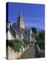 The Brelevenez Church and Steps, Lannion, Cotes d'Armor, Brittany, France, Europe-Ruth Tomlinson-Stretched Canvas