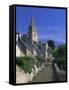 The Brelevenez Church and Steps, Lannion, Cotes d'Armor, Brittany, France, Europe-Ruth Tomlinson-Framed Stretched Canvas