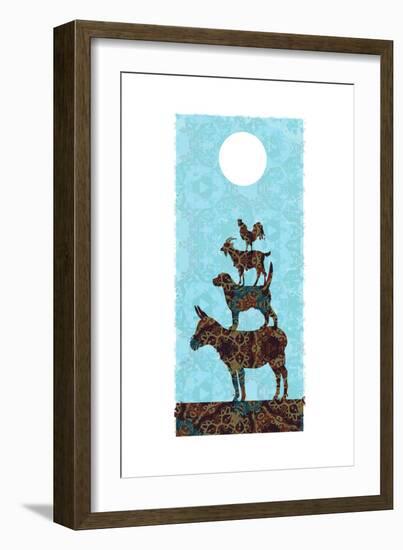 The Bremen Town Musicians-Teofilo Olivieri-Framed Giclee Print