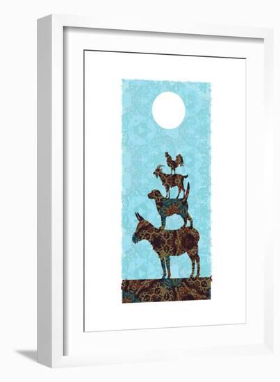 The Bremen Town Musicians-Teofilo Olivieri-Framed Giclee Print