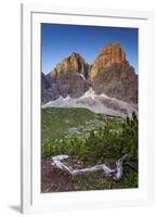 The Brenta Crozzon and the Tosa Peak at Sunrise, Adamello Brenta Natural Park, Trentino Alto Adige-ClickAlps-Framed Photographic Print