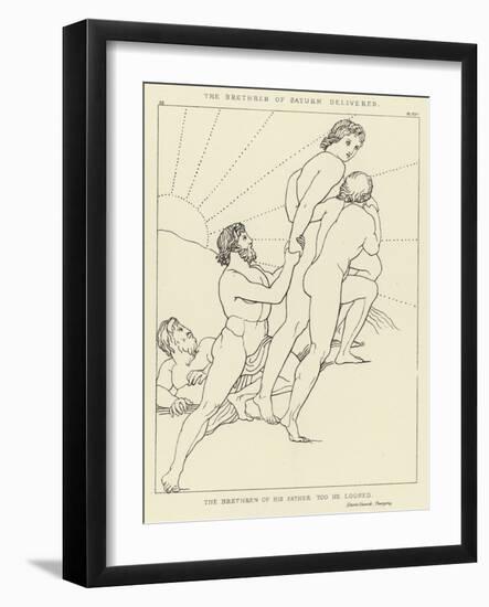 The Brethren of Saturn Delivered-John Flaxman-Framed Giclee Print