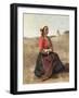 The Breton in Prayer-Jean-Baptiste-Camille Corot-Framed Giclee Print