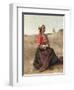 The Breton in Prayer-Jean-Baptiste-Camille Corot-Framed Giclee Print