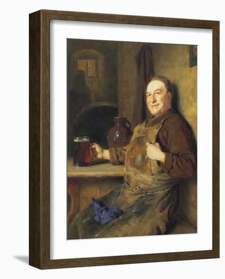 The Brewmaster's Break-Eduard Von Grutzner-Framed Giclee Print