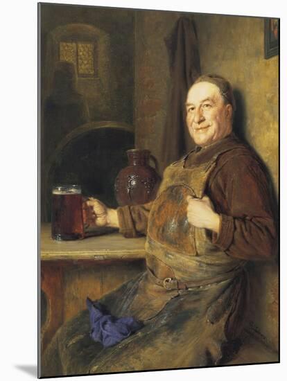 The Brewmaster's Break-Eduard Von Grutzner-Mounted Giclee Print