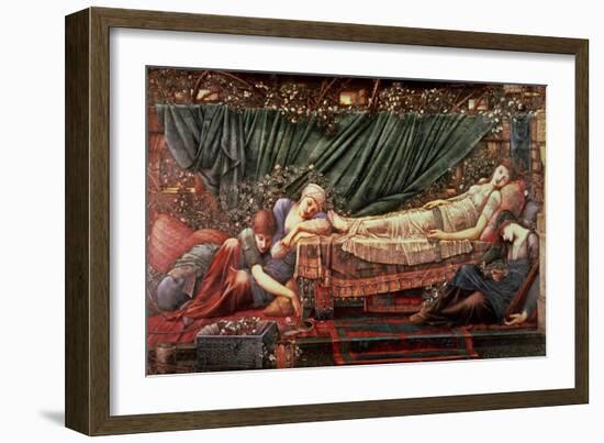 The Briar Rose' Series, 4: the Sleeping Beauty, 1870-90-Edward Burne-Jones-Framed Giclee Print