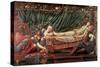 The Briar Rose' Series, 4: the Sleeping Beauty, 1870-90-Edward Burne-Jones-Stretched Canvas