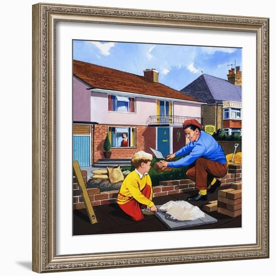 The Bricklayer-null-Framed Giclee Print