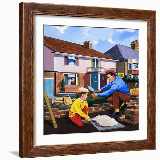 The Bricklayer-null-Framed Giclee Print