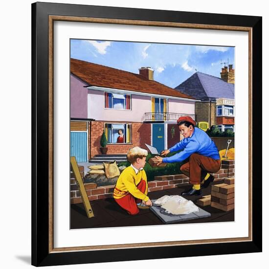 The Bricklayer-null-Framed Giclee Print