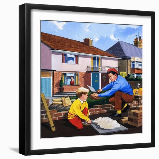 The Bricklayer-null-Framed Giclee Print