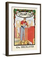 The Bricklayer-H.o. Kennedy-Framed Art Print