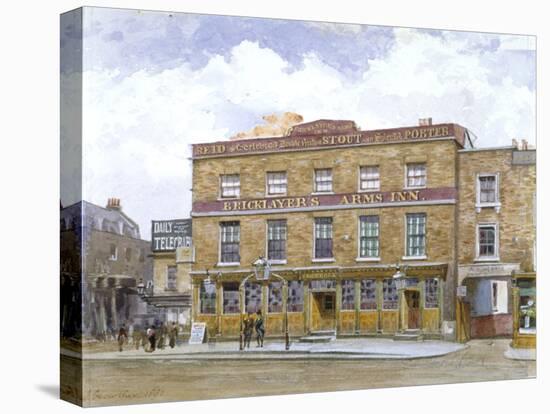The Bricklayers' Arms Inn, Old Kent Road, Southwark, London, 1880-John Crowther-Stretched Canvas
