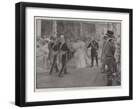 The Bridal Pair Leaving the Chapel after the Ceremony-G.S. Amato-Framed Giclee Print