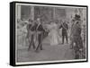The Bridal Pair Leaving the Chapel after the Ceremony-G.S. Amato-Framed Stretched Canvas