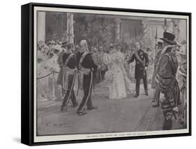 The Bridal Pair Leaving the Chapel after the Ceremony-G.S. Amato-Framed Stretched Canvas
