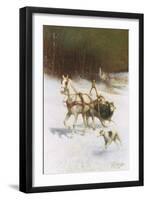 The Bridal Sleigh-Jan Van Chelminski-Framed Giclee Print