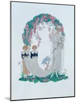 The Bride, 1920 pen, ink and watercolor-Georges Barbier-Mounted Giclee Print