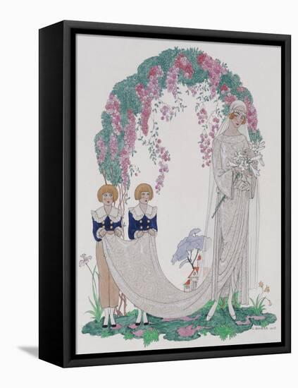 The Bride, 1920-Georges Barbier-Framed Stretched Canvas
