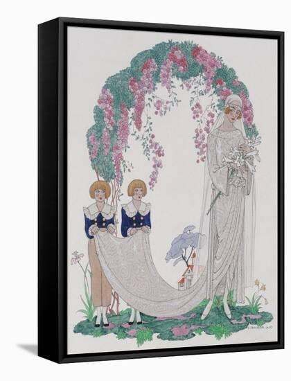 The Bride, 1920-Georges Barbier-Framed Stretched Canvas