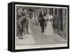 The Bride and Bridegroom Leaving London-Henry Marriott Paget-Framed Stretched Canvas