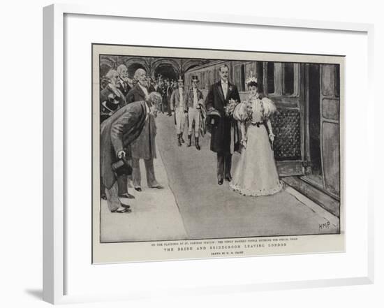 The Bride and Bridegroom Leaving London-Henry Marriott Paget-Framed Giclee Print